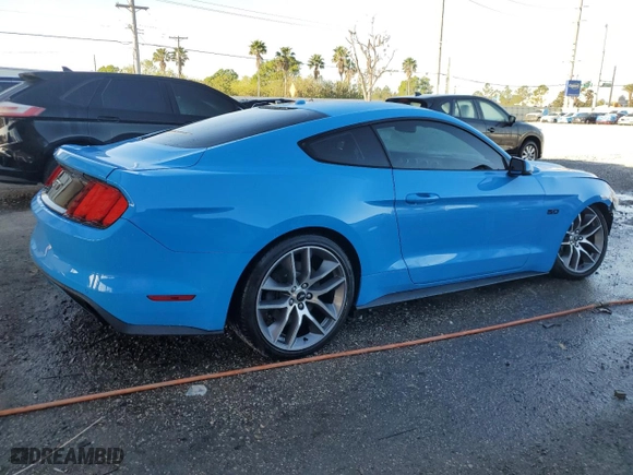 2017 Ford Mustang GT with VIN 1FA6P8CF7H5317394, listed as a Copart auction lot 48542645 with 71,648 mi miles and Salvage Title. Bid and sale history available at carsss.com. Image 3.