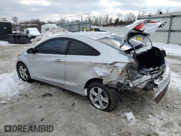2013 Hyundai Elantra Coupe SE with VIN KMHDH6AE4DU018471, listed as a Copart auction lot 88840905 with 100,836 mi miles and Salvage Title. Bid and sale history available at carsss.com. Image 2.