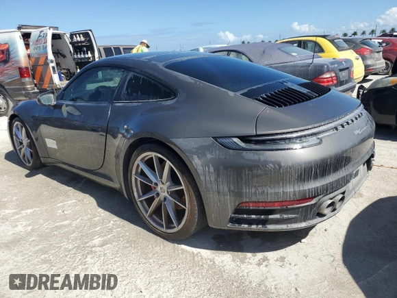 2021 Porsche 911 Carrera S with VIN WP0AB2A95MS222552, listed as a Copart auction lot 75054704 with 0 mi miles and Salvage Title. Bid and sale history available at carsss.com. Image 2.