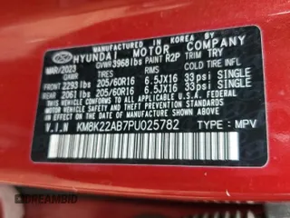 2023 Hyundai Kona SE with VIN KM8K22AB7PU025782, listed as a Copart auction lot 51223745 with 46,854 mi miles and Salvage Title. Bid and sale history available at carsss.com. Image 13.
