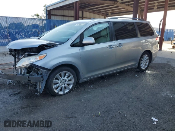 2012 Toyota Sienna XLE AAS z VIN 5TDYK3DC7CS220708, wystawiony jako Copart lot #58295075 z przebiegiem 154 529 mil mil oraz Szkoda całkowita • Salvage title. Historia ofert i sprzedaży dostępna na DreamBid. Obrazek 1.