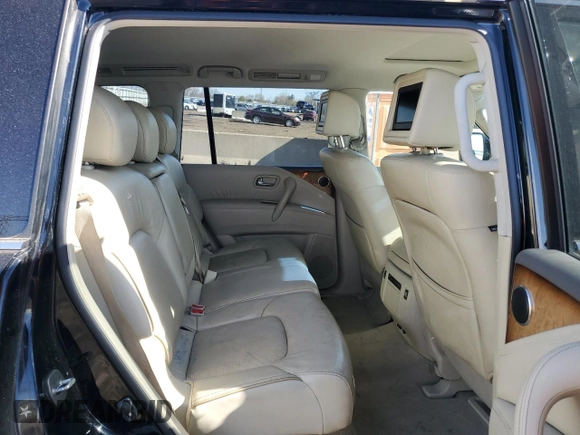2014 Infiniti QX80 with VIN JN8AZ2NC0E9351135, listed as a Copart auction lot 52055355 with 0 mi miles and Salvage Title. Bid and sale history available at carsss.com. Image 11.