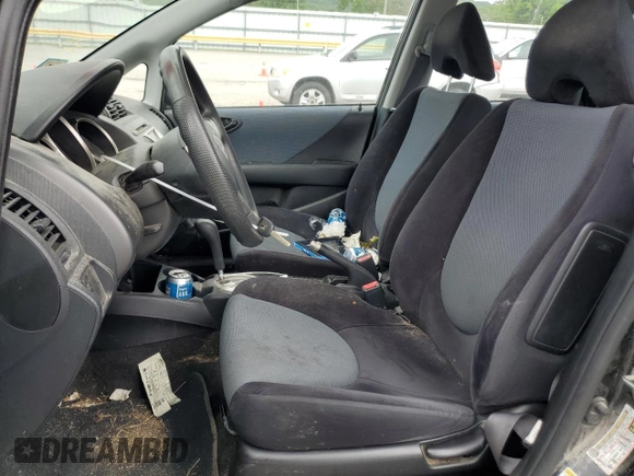 2008 Honda Fit with VIN JHMGD38458S004152, listed as a Copart auction lot 57236925 with 154,411 mi miles and Salvage title. Bid and sale history available at DreamBid. Image 7.