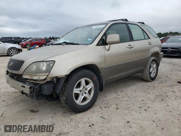 2000 Lexus RX 300 with VIN JT6GF10U2Y0062878, listed as a Copart auction lot 70833424 with 211,385 mi miles and Salvage Title. Bid and sale history available at carsss.com. Image 1.