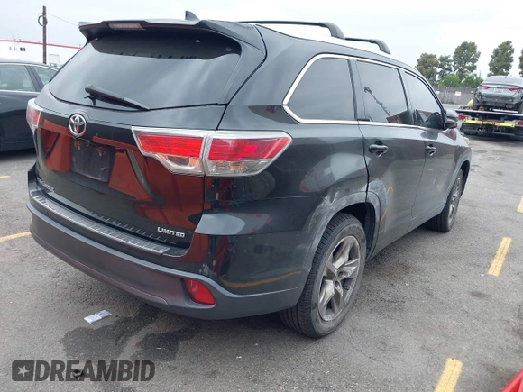 2014 Toyota Highlander Limited with VIN 5TDYKRFHXES015138, listed as a IAAI auction lot 42421746 with 130,223 mi miles and . Bid and sale history available at DreamBid. Image 4.