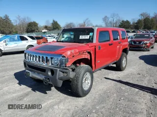 2008 Hummer H3 SUV Luxury with VIN 5GTEN13E788181236, listed as a Copart auction lot 49215815 with 209,136 mi miles and Salvage Title. Bid and sale history available at carsss.com. Image 1.
