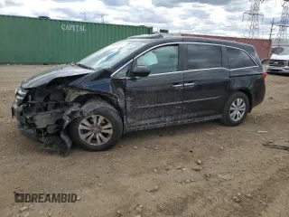 2015 Honda Odyssey EX-L with VIN 5FNRL5H61FB116578, listed as a Copart auction lot 53251415 with 148,497 mi miles and Salvage Title. Bid and sale history available at DreamBid. Image 1.