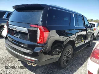 2024 GMC Yukon XL Denali with VIN 1GKS2JKL7RR228753, listed as a Copart auction lot 74196064 with 6,266 mi miles and Salvage Title. Bid and sale history available at carsss.com. Image 3.