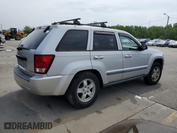 2007 Jeep Grand Cherokee Laredo with VIN 1J8GS48K77C575560, listed as a Copart auction lot 65741354 with 150,062 mi miles and Salvage Title. Bid and sale history available at carsss.com. Image 3.