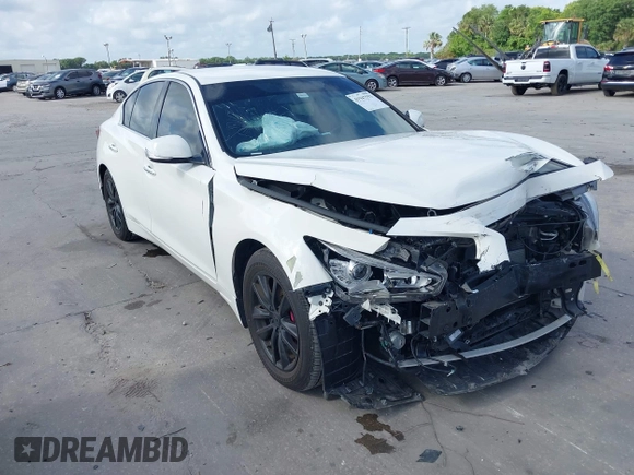 2021 Infiniti Q50 Pure with VIN JN1EV7APXMM702002, listed as a IAAI auction lot 41947553 with 41,654 mi miles and . Bid and sale history available at DreamBid. Image 1.