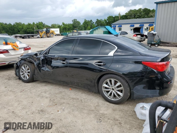 2014 Infiniti Q50 Premium with VIN JN1BV7AP6EM680844, listed as a Copart auction lot 60309715 with 182,173 mi miles and Salvage title. Bid and sale history available at DreamBid. Image 2.