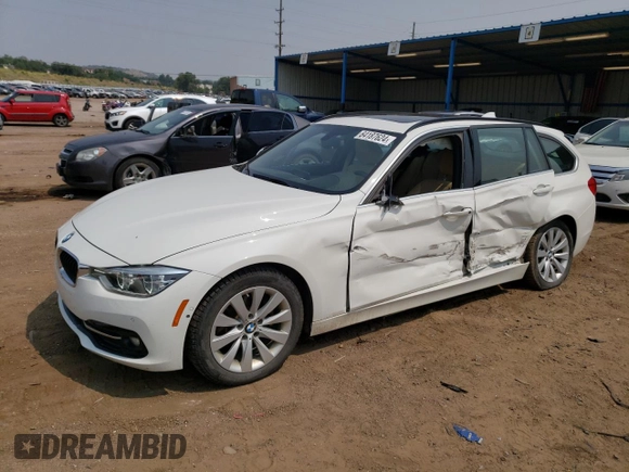 2018 BMW 3 Series 328d xDrive with VIN WBA8J1C53JA018885, listed as a Copart auction lot 64187624 with 84,392 mi miles and Salvage title. Bid and sale history available at DreamBid. Image 1.