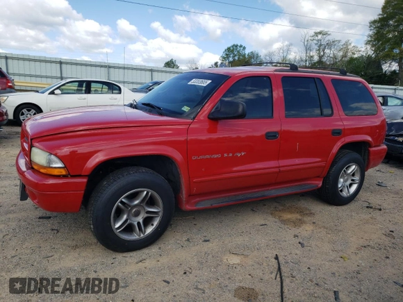 2001 Dodge Durango with VIN 1B4HS28Z71F635773, listed as a Copart auction lot 53353665 with 176,290 mi miles and Salvage Title. Bid and sale history available at carsss.com. Image 1.