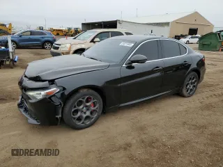 2017 Alfa Romeo Giulia with VIN ZARFAEDN9H7548503, listed as a Copart auction lot 54871865 with 118,175 mi miles and Salvage title. Bid and sale history available at DreamBid. Image 1.