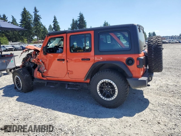 2018 Jeep Wrangler Unlimited Sport с VIN 1C4HJXDG8JW183775, выставлен на аукционе Copart как лот 64964175 с пробегом Не указан миль и Списание • Salvage title. История ставок и продаж доступна на DreamBid. Изображение 2.