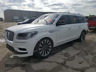 2020 Lincoln Navigator Reserve z VIN 5LMJJ3LT7LEL00661, wystawiony jako Copart lot #55419475 z przebiegiem Nie podano mil oraz Szkoda całkowita • Salvage title. Historia ofert i sprzedaży dostępna na DreamBid. Obrazek 1.