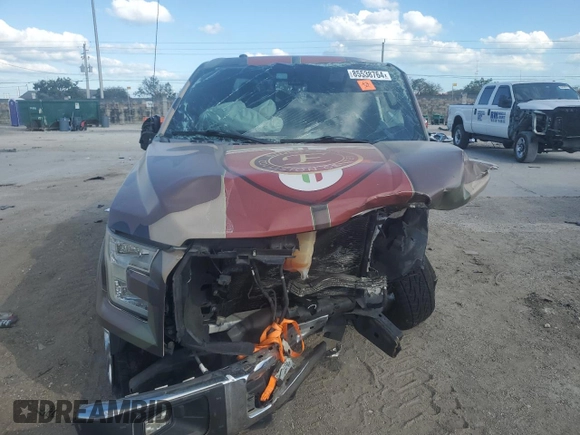 2017 Ford F-150 XL with VIN 1FTEW1EF9HFC50384, listed as a Copart auction lot 85538764 with Not provided miles and Salvage title. Bid and sale history available at DreamBid. Image 5.