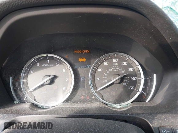 2016 Acura TLX with VIN 19UUB1F34GA001886, listed as a IAAI auction lot 41964297 with 87,847 mi miles. Bid and sale history available at carsss.com. Image 7.