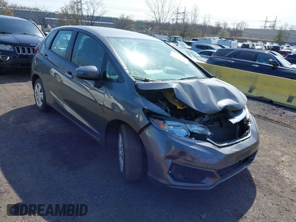 2019 Honda Fit LX with VIN 3HGGK5H45KM711417, listed as a IAAI auction lot 41918711 with 55,549 mi miles. Bid and sale history available at carsss.com. Image 1.
