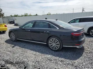 2019 Audi A8 with VIN WAU8DAF88KN016914, listed as a Copart auction lot 57621665 with 47,647 mi miles and Salvage title. Bid and sale history available at DreamBid. Image 2.
