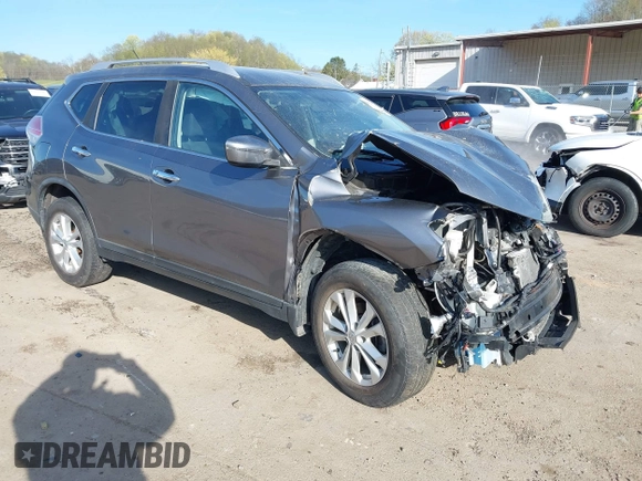 2016 Nissan Rogue SV with VIN KNMAT2MV3GP680555, listed as a IAAI auction lot 42032745 with 164,986 mi miles. Bid and sale history available at carsss.com. Image 1.