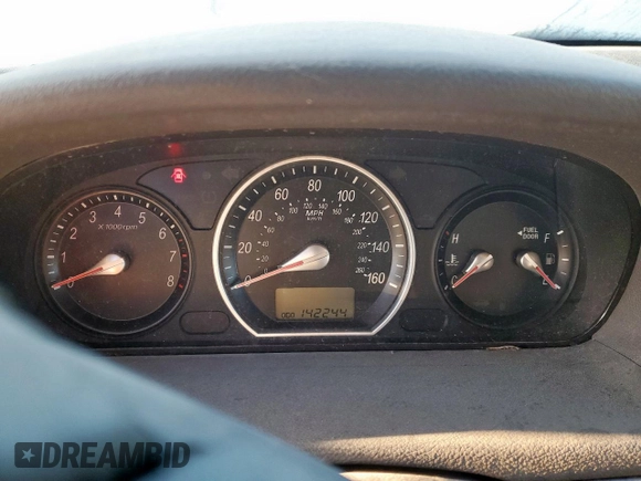 2006 Hyundai Sonata GLS with VIN 5NPEU46F26H090552, listed as a Copart auction lot 47216175 with 142,244 mi miles and Clean Title. Bid and sale history available at DreamBid. Image 9.
