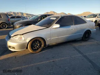 2000 Honda Civic EX with VIN 1HGEJ8142YL126455, listed as a Copart auction lot 83397384 with 106,149 mi miles and Salvage Title. Bid and sale history available at carsss.com. Image 1.