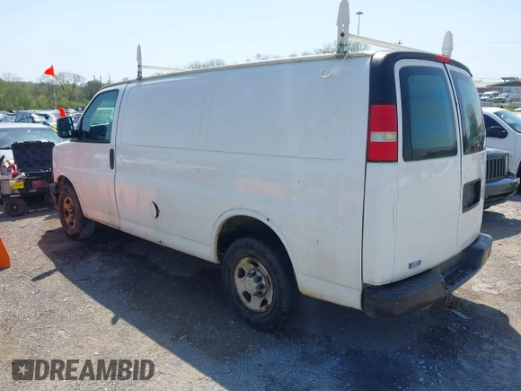 2012 Chevrolet Express Cargo Van with VIN 1GCWGFCA6C1147841, listed as a IAAI auction lot 42042056 with 248,374 mi miles. Bid and sale history available at carsss.com. Image 3.