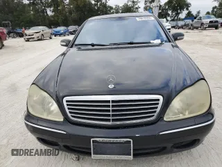 2002 Mercedes-Benz S-Class 5.0L with VIN WDBNG75J32A290483, listed as a Copart auction lot 79610994 with 194,508 mi miles and Salvage Title. Bid and sale history available at carsss.com. Image 5.