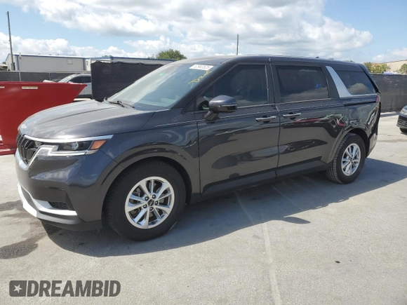 2022 Kia Carnival LXS with VIN KNDNB4H35N6059474, listed as a Copart auction lot 52963525 with 52,575 mi miles and Non Repairable. Bid and sale history available at carsss.com. Image 1.
