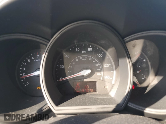 2015 Kia Rio LX with VIN KNADM4A33F6454705, listed as a Copart auction lot 76955904 with 157,078 mi miles and Salvage Title. Bid and sale history available at carsss.com. Image 9.