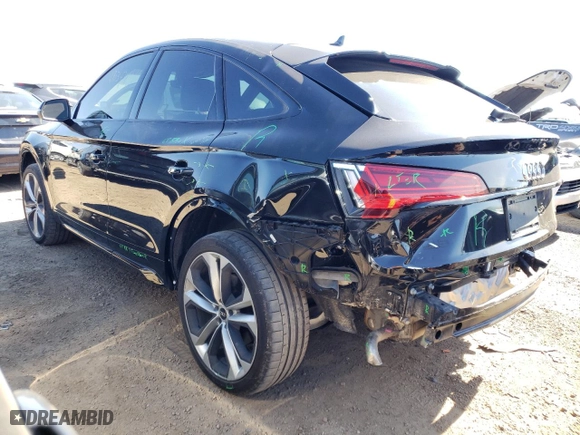 2022 Audi Q5 Sportback S line Premium Plus with VIN WA15AAFY9N2120147, listed as a Copart auction lot 47034714 with 24,492 mi miles and Non Repairable. Bid and sale history available at carsss.com. Image 2.