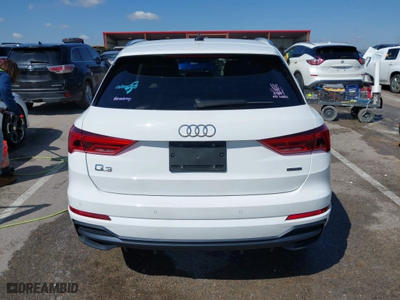 2020 Audi Q3 S line Premium with VIN WA1DECF34L1078019, listed as a IAAI auction lot 41928005 with 62,303 mi miles. Bid and sale history available at carsss.com. Image 16.