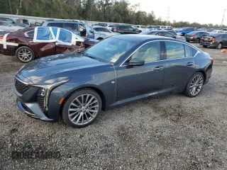 2025 Cadillac CT5 Premium Luxury with VIN 1G6DN5RK2S0105133, listed as a Copart auction lot 86083644 with Not Provided miles and Salvage Title. Bid and sale history available at carsss.com. Image 1.