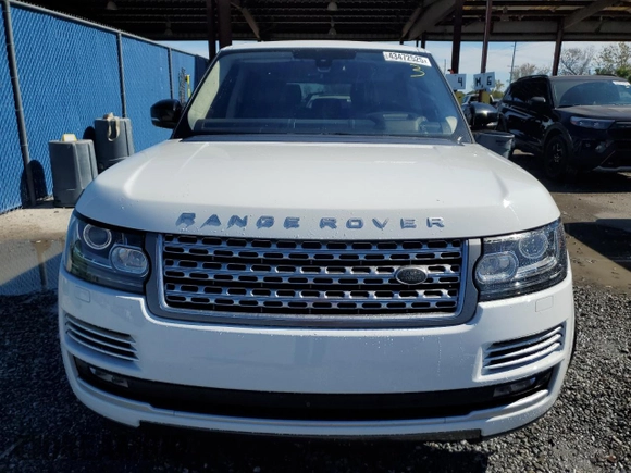 2016 Land Rover Range Rover with VIN SALGV3EF9GA314225, listed as a Copart auction lot 43472525 with 130,334 mi miles and Salvage Title. Bid and sale history available at DreamBid. Image 5.