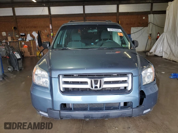 2007 Honda Pilot LX with VIN 5FNYF18127B027538, listed as a Copart auction lot 57455685 with Not provided miles and Salvage title. Bid and sale history available at DreamBid. Image 5.