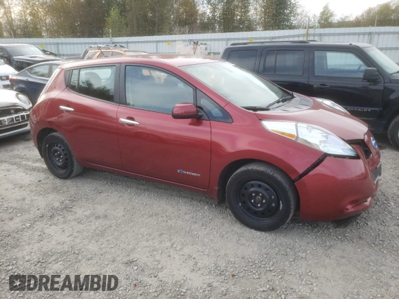 2015 Nissan LEAF SV with VIN 1N4AZ0CP6FC313084, listed as a Copart auction lot 74551593 with 103,628 mi miles. Bid and sale history available at carsss.com. Image 4.