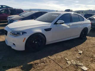 2015 BMW M5 with VIN WBSFV9C51FD594308, listed as a Copart auction lot 43259104 with 73,158 mi miles. Bid and sale history available at carsss.com. Image 1.