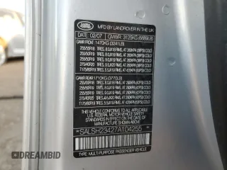 2007 Land Rover Range Rover Sport SC с VIN SALSH23427A104255, выставлен на аукционе Copart как лот 78578084 с пробегом 135 967 миль миль и Списание • Salvage title. История ставок и продаж доступна на DreamBid. Изображение 14.