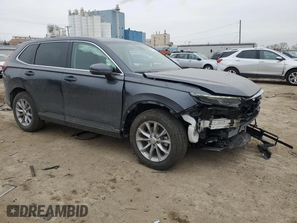 2025 Honda CR-V EX-L with VIN 7FARS4H75SE008095, listed as a Copart auction lot 42639555 with 9,309 mi miles and Salvage Title. Bid and sale history available at DreamBid. Image 4.