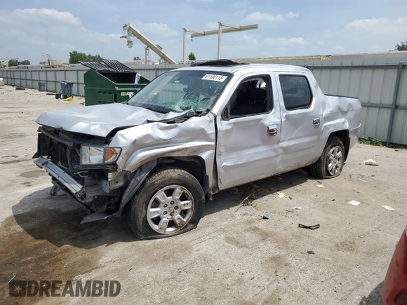 2007 Honda Ridgeline RTL with VIN 2HJYK16547H533699, listed as a Copart auction lot 61100115 with 241,366 mi miles and Salvage title. Bid and sale history available at DreamBid. Image 1.