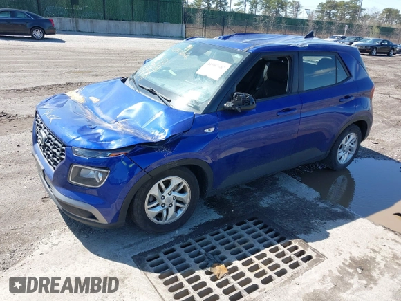 2021 Hyundai Venue SE with VIN KMHRB8A3XMU102182, listed as a IAAI auction lot 41987687 with 58,733 mi miles and . Bid and sale history available at DreamBid. Image 2.