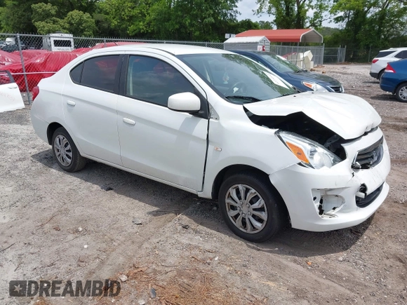 2017 Mitsubishi Mirage ES with VIN ML32F3FJ6HHF08999, listed as a IAAI auction lot 42234559 with 95,842 mi miles and . Bid and sale history available at DreamBid. Image 1.