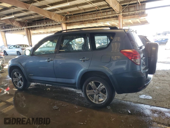 2008 Toyota RAV4 Sport with VIN JTMBK32V486047120, listed as a Copart auction lot 44436455 with 190,085 mi miles and Salvage Title. Bid and sale history available at carsss.com. Image 2.