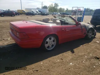 2000 Mercedes-Benz SL-Class with VIN WDBFA68F1YF193740, listed as a Copart auction lot 72018884 with 0 mi miles and Clean Title. Bid and sale history available at carsss.com. Image 3.