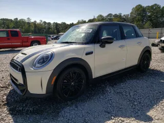 2023 MINI Hardtop 4 Door Cooper S with VIN WMW53DK01P2S63871, listed as a Copart auction lot 76006504 with 23,802 mi miles and Salvage title. Bid and sale history available at DreamBid. Image 1.