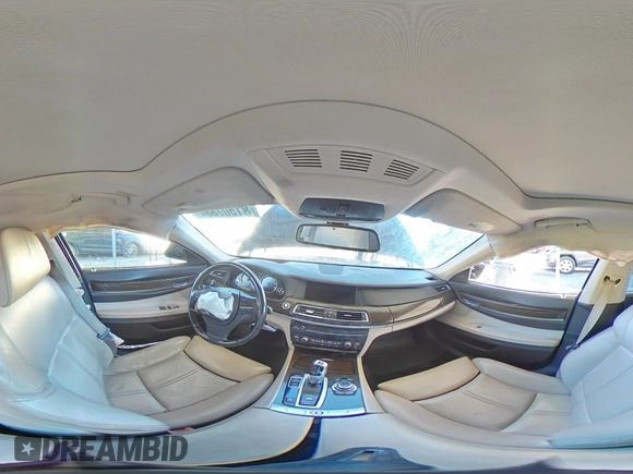 2011 BMW 7 Series 740Li with VIN WBAKB4C5XBC574198, listed as a Copart auction lot 81507884 with 158,437 mi miles and Salvage title. Bid and sale history available at DreamBid. Image 12.