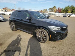 2020 BMW X3 M Competition with VIN 5YMTS0C05L9B85627, listed as a Copart auction lot 77110084 with 28,525 mi miles and Salvage Title. Bid and sale history available at carsss.com. Image 4.