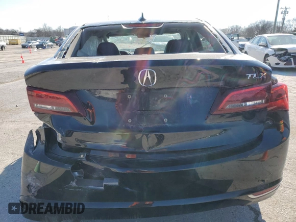 2016 Acura TLX V6 Tech with VIN 19UUB2F55GA008109, listed as a Copart auction lot 42569715 with 0 mi miles and Salvage Title. Bid and sale history available at carsss.com. Image 6.