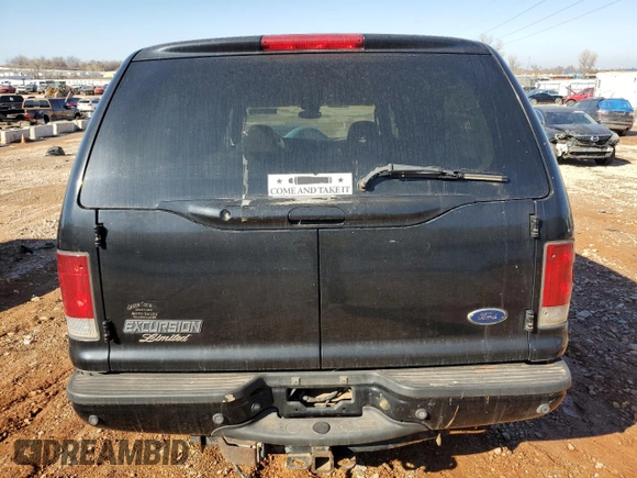 2005 Ford Excursion Limited с VIN 1FMNU43S15EB14027, выставлен на аукционе Copart как лот 45529795 с пробегом 285 689 миль миль и Списание • Salvage title. История ставок и продаж доступна на DreamBid. Изображение 6.
